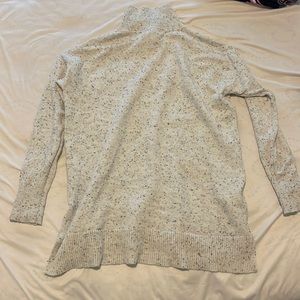 Size S, LOFT sweater, white speckled